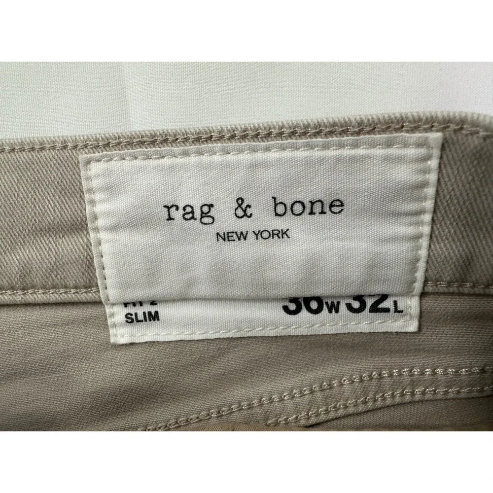 Rag &‎ Bone Fit 2 Slim Sand Chino Pants Mens 36x32 Tan MED24F1223L6SA